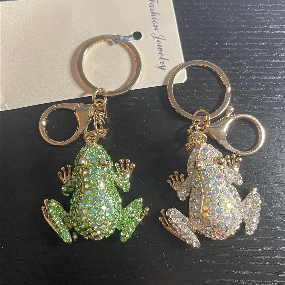 NEW Frog Bling Bag Charm Keychain Bag Charm